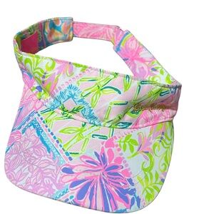 Lilly Pulitzer Women’s Pink Colorful Visor Hat Cap